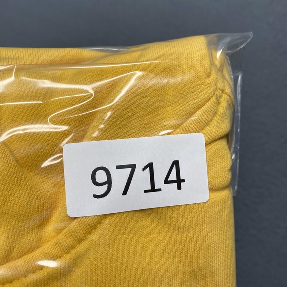 The‎ North Face Hoodie Mens Large Yellow Sierra Nevada Topographic Back Pullover - Picture 9 of 9